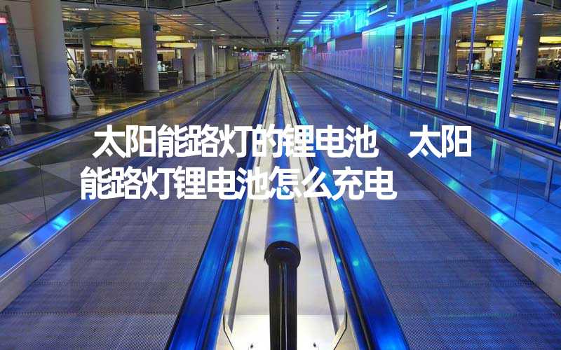 太阳能路灯的锂电池 太阳能路灯锂电池怎么充电